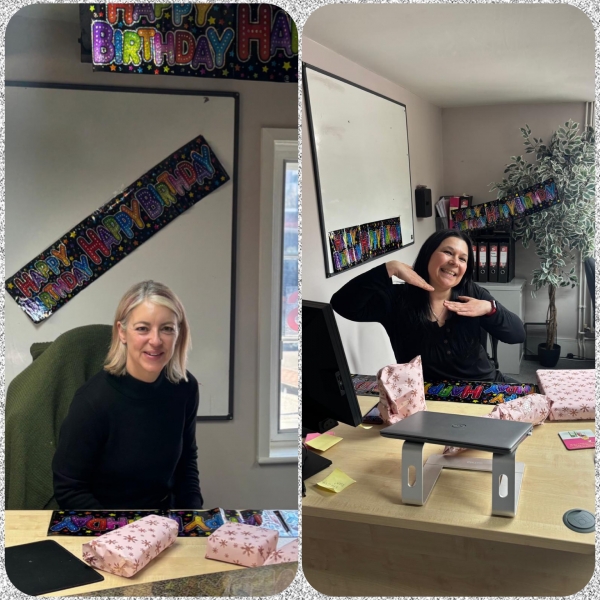 Celebrating not one but two office Birthdays!